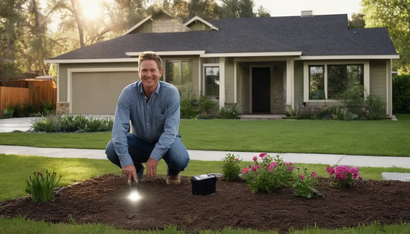 A provider checking the foundation of a ranch home in the Schaumburg area